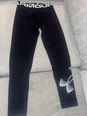 Under Armour Kids' Large Black Compression Leggings